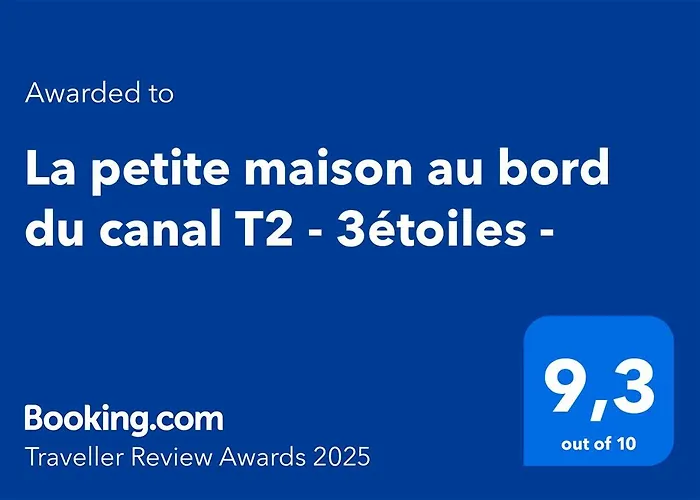 La Petite Maison Au Bord Du Canal T2 - 3Etoiles -